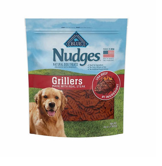 Blue Buffalo Nudges Grillers Natural Dog Treats, Steak Flavored (48 oz.)