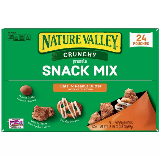 Nature Valley Crunchy Granola Snack Mix Oats 'N Peanut Butter (1.2oz / 24pk)