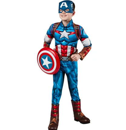 Rubies Child Captain America Halloween Costume