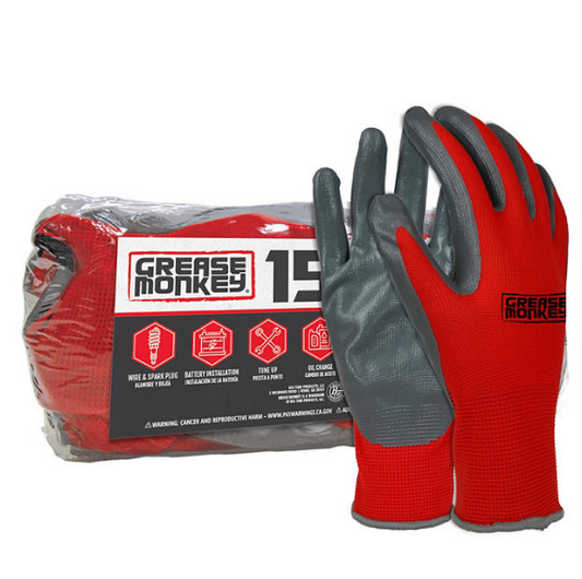 Grease Monkey Nitrile-Coated Work Gloves (15 pk.)(2 pk)