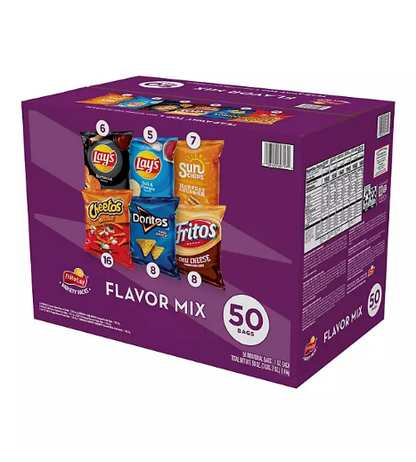 Frito-Lay Flavor Mix Chips and Snacks Variety Pack (50 pk.)