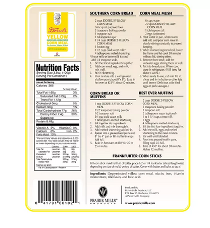 Dorsel's Yellow Corn Meal (32 oz., 6 ct.)