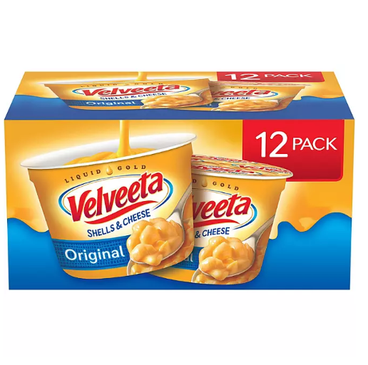 Velveeta Shells and Cheese Original Microwavable Sauce Cups (12 ct.)