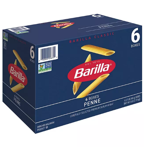 Barilla Classic Blue Box Pasta Penne (16 oz., 6 pk.)