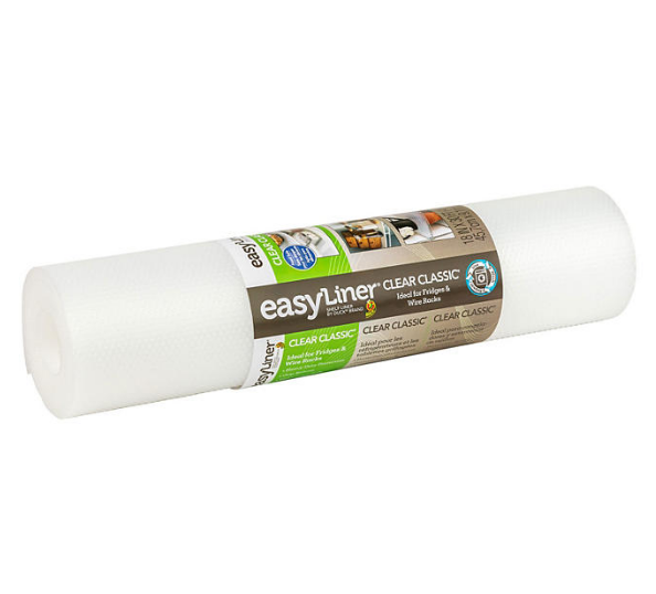 Duck Clear Classic EasyLiner – 18"x30' Clear Shelf Liner