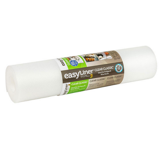 Duck Clear Classic EasyLiner – 18"x30' Clear Shelf Liner