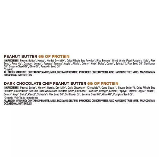 Perfect Bar Protein Bar, Peanut Butter and Chocolate Chip (18 ct.)