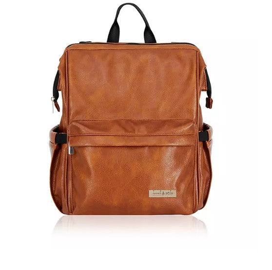 Hannah & Sophia Soho Traverse Diaper Backpack, Cognac