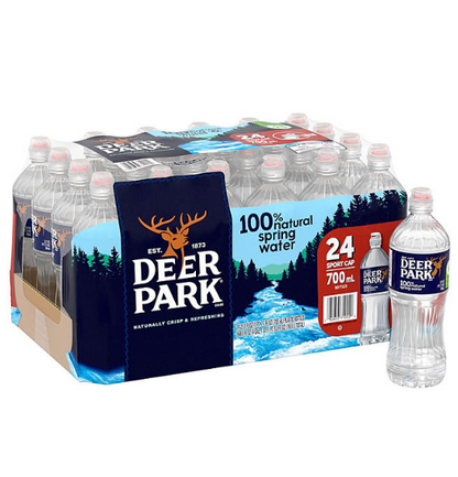 Deer Park Sportcap 100% Natural Spring Water (23.7 fl. oz., 24 pk.)