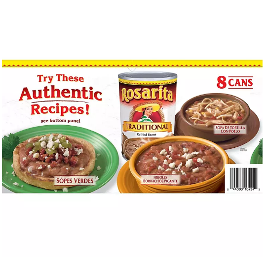 Rosarita Traditional Refried Beans (8 pk.)