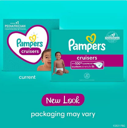 Pampers Cruisers Stay-Put Fit Diapers (Sizes:3-7)