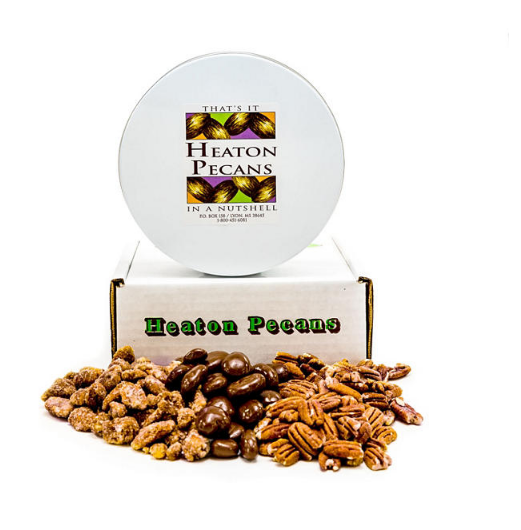 Heaton Pecans, Chocolate-Covered, Oven Roasted/ Salted, and Praline