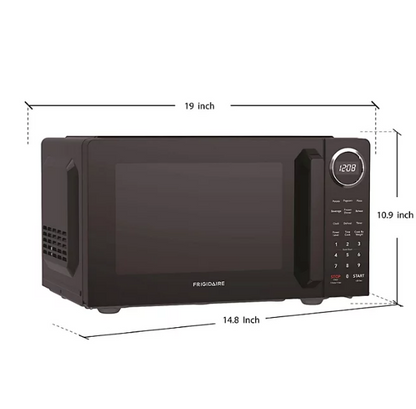 Frigidaire Black with Chrome 0.9 Cu. Ft. Microwave