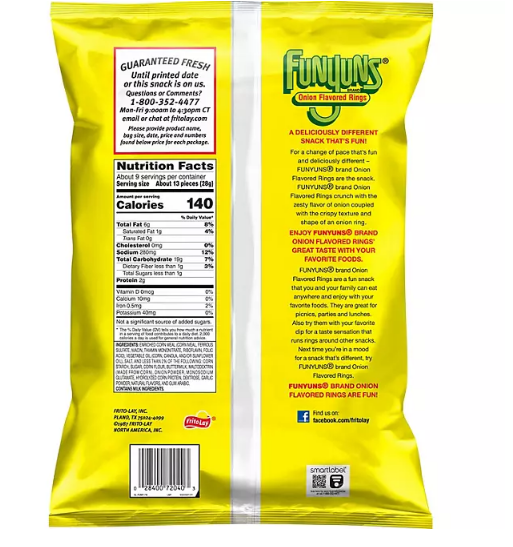 Funyuns Onion Flavored Rings Regular Flavor (8.75 oz.)(2 PK)