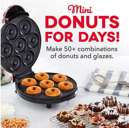 DASH 7-Donut Mini Donut Maker Machine - Donut Print