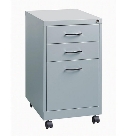 Hirsh 19" 3-Drawer Home Office Mobile Pedestal File Cabinet (Assorted Colors)