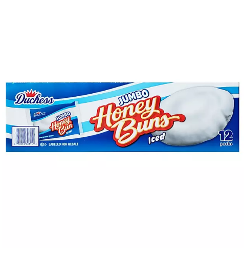 Duchess Jumbo Iced Honey Buns (5 oz., 12 pk.)