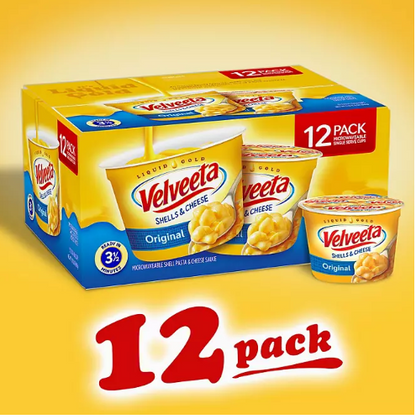 Velveeta Shells and Cheese Original Microwavable Sauce Cups (12 ct.)