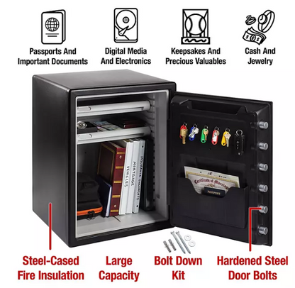 SentrySafe SFW205EVB XX-Large Digital Fire/Water Safe, 2.0 cu. ft.