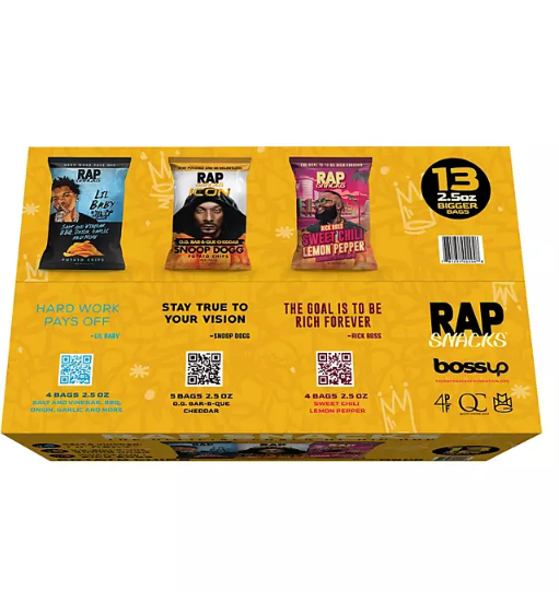 Rap Snacks Gold Variety Pack Chips (2.5 oz., 13 ct.)