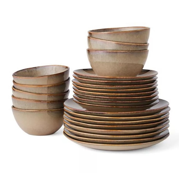 Member's Mark 24 Piece Artisan Collection Stoneware Dinnerware Set