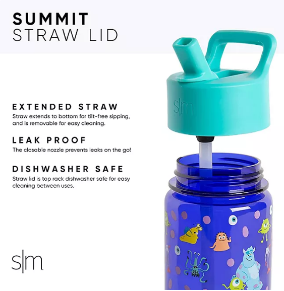 Simple Modern Kids 14-oz. Stainless Steel Summit with Straw Lid, 2 Pack (Assorted Colors)