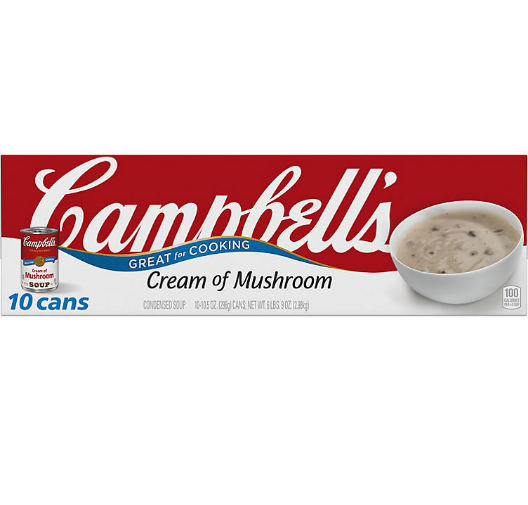 Campbell's Condensed Cream of Mushroom Soup (10.5 oz., 10 pk.)