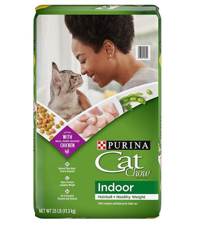 Purina Cat Chow Indoor Dry Cat Food, Hairball + Healthy Weight - 25 lb. Bag