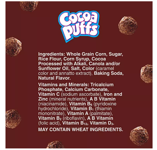 Cocoa Puffs Chocolate Breakfast Cereal (39.25 oz., 2 pk.)