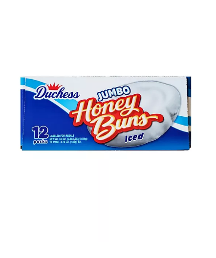 Duchess Jumbo Iced Honey Buns (5 oz., 12 pk.)