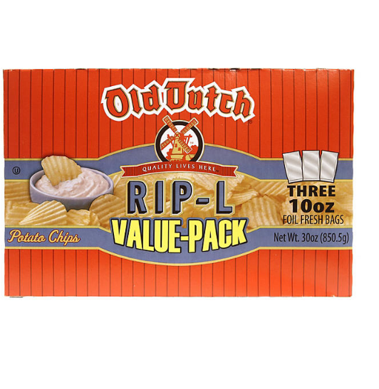 Old Dutch Rip-L Potato Chips (10 oz. ea., 3 pk.)