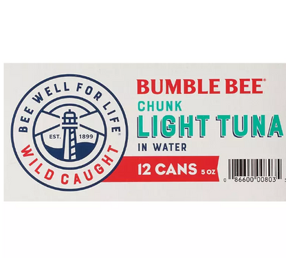 Bumble Bee Chunk Light Tuna in Water (5 oz., 24 ct.)