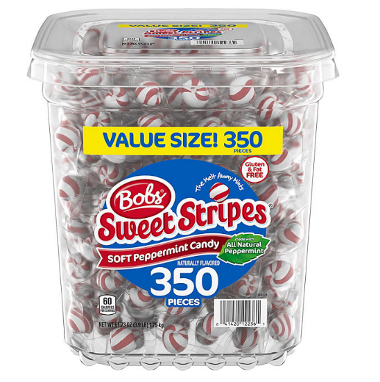 Bobs Sweet Stripes Soft Peppermints (61.73 oz., 350 ct.)