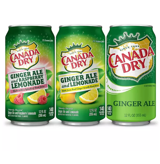 Canada Dry Ginger Ale Summer Variety Pack (12 fl. oz., 36 pk.)