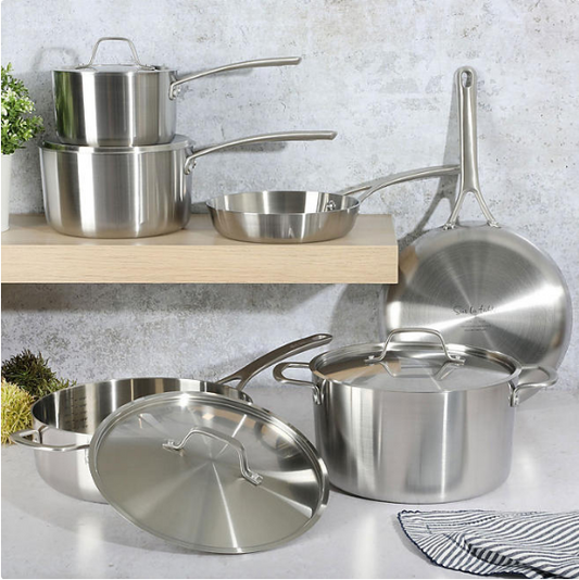 Sur La Table 10-Piece Stainless Steel Cookware Set