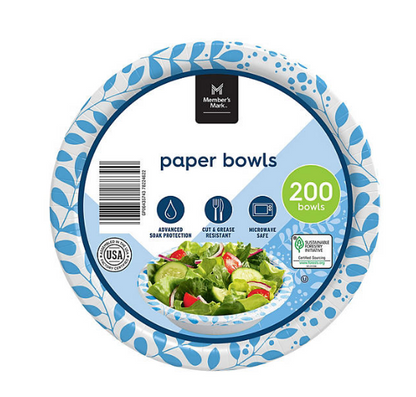 Member's Mark Ultra Snack/Dip Paper Bowls (12 oz., 200 ct.)