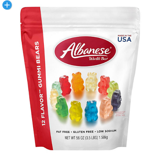 Albanese World's Best 12 Flavor Gummi Bear Share Bag (56 oz.)