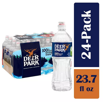 Deer Park Sportcap 100% Natural Spring Water (23.7 fl. oz., 24 pk.)