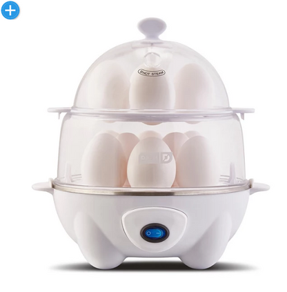 Dash Deluxe 12-Egg Cooker and Steamer (Assorted Colors)