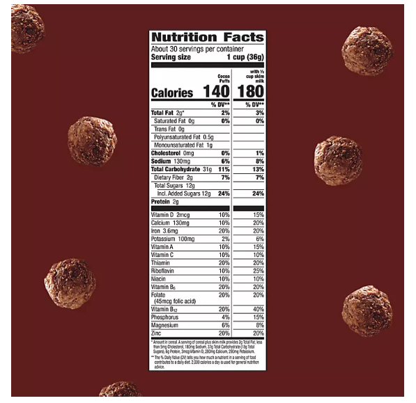 Cocoa Puffs Chocolate Breakfast Cereal (39.25 oz., 2 pk.)