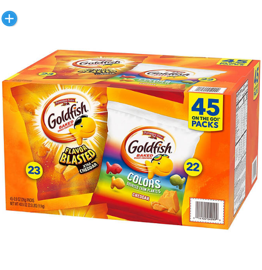 Pepperidge Farm Goldfish Variety Pack (0.9 oz., 45 pk.)