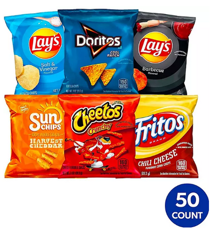 Frito-Lay Flavor Mix Chips and Snacks Variety Pack (50 pk.)