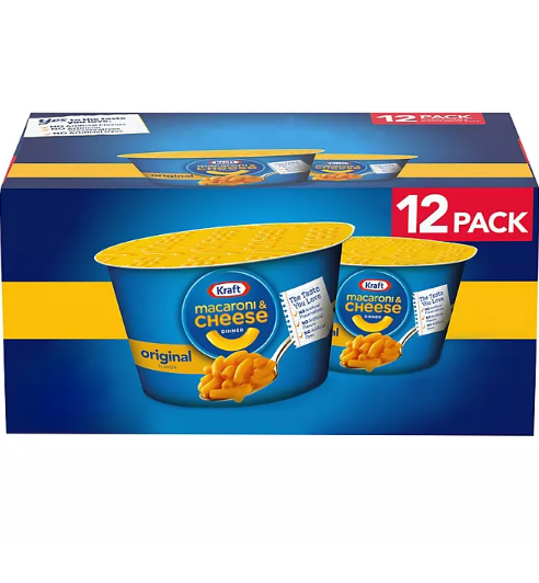 Kraft Original Macaroni and Cheese Easy Microwavable Dinner (12 pk.)