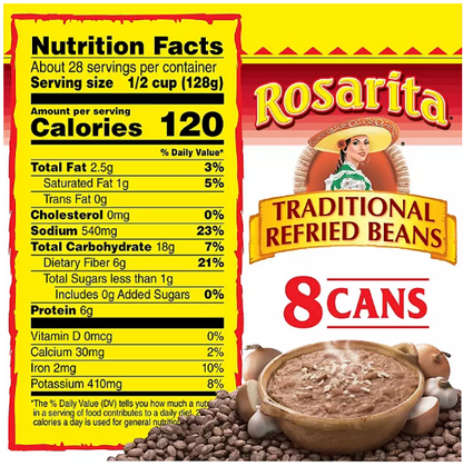 Rosarita Traditional Refried Beans (8 pk.)