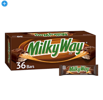 Milky Way Full Size Bulk Chocolate Candy Bars (1.84 oz., 36 ct.)