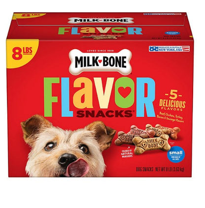 Milk-Bone Flavor Snacks Small Crunchy Dog Biscuits (128 oz.)