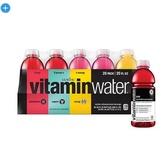 Glaceau Vitaminwater Variety Pack (20 fl. oz., 20 pk.)