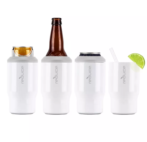 Reduce 4-in-1 Stainless Steel Bottle And Can Cooler, Assorted Colors (2 pk.)