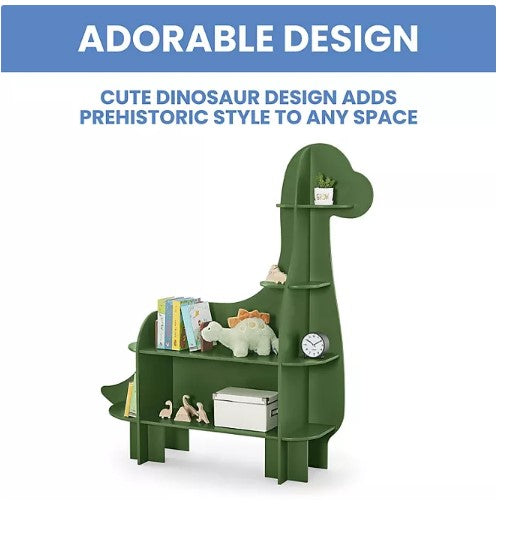 Delta Children Dinosaur Shaped Bookcase, Green