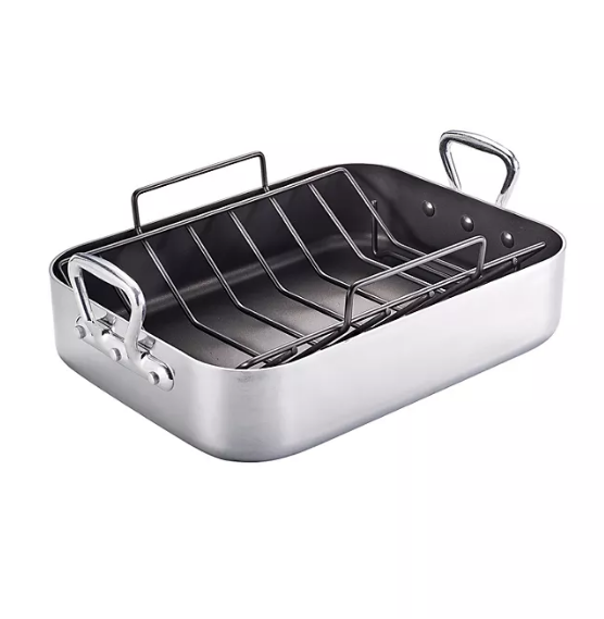 Tramontina Polished Aluminum 16" Nonstick Roasting Pan